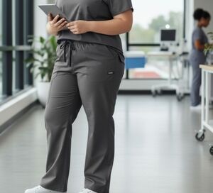 Authentic Scrubs Cherokee Women's Workwear Stretch PANTS Drawstring Closure 3X